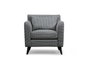 Atelier Del Sofa Nordic Armchair Patterned Blanco y Negro